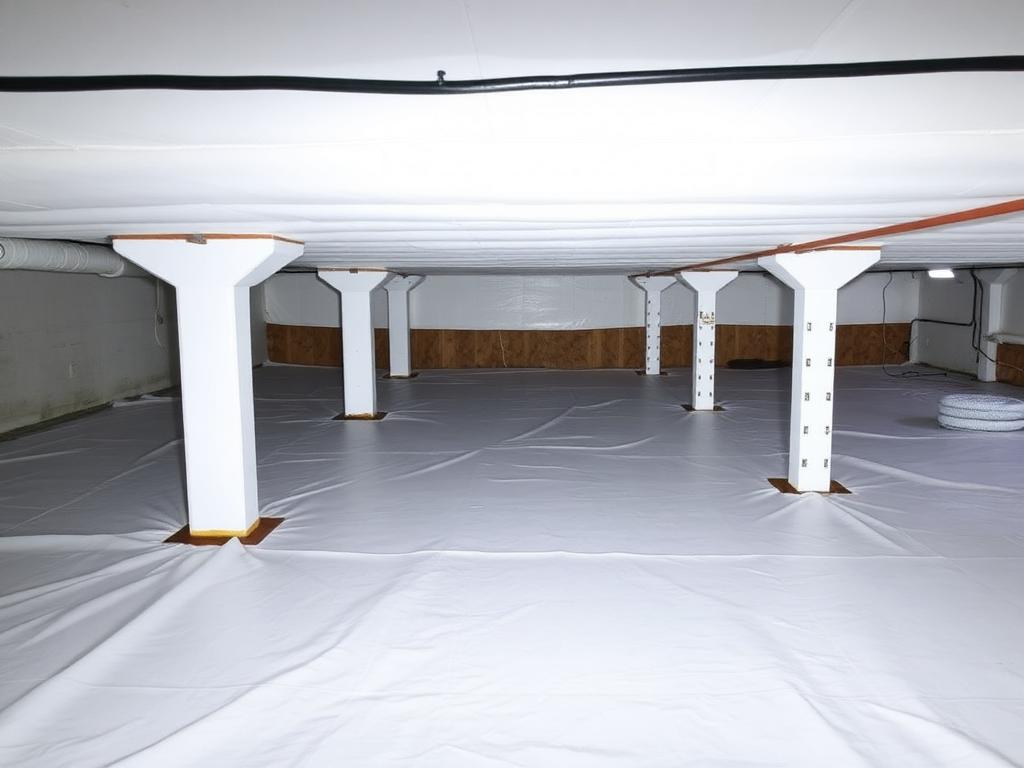 Crawlspace after treatment